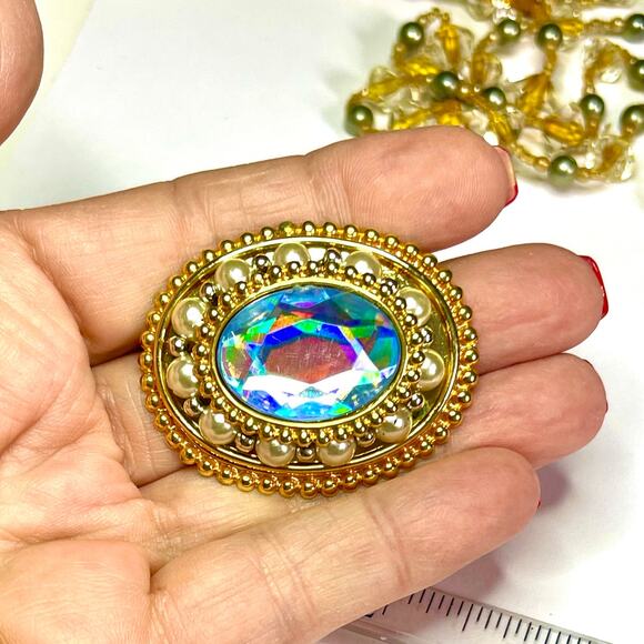 2" Blue Brooch - Picture 4 of 5